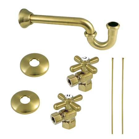 Kingston Brass KPK107P Trimscape Plumbing Supply Kit Combo, Brushed Brass KPK107P